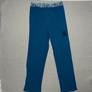 Savage Fenty Pajama Pants Small Teal Jogger Lightweight Lounge S